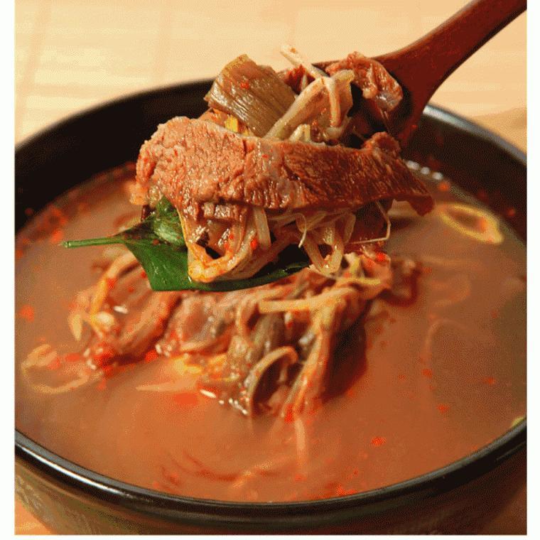 육개장 한우 전통 가마솥 방식 국내산 500g 3팩 spicy meat stew
