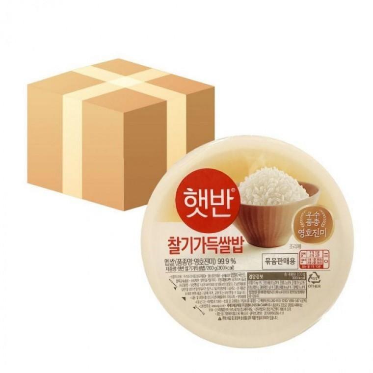 CJ 찰기가득쌀밥 햇반 200g 12개