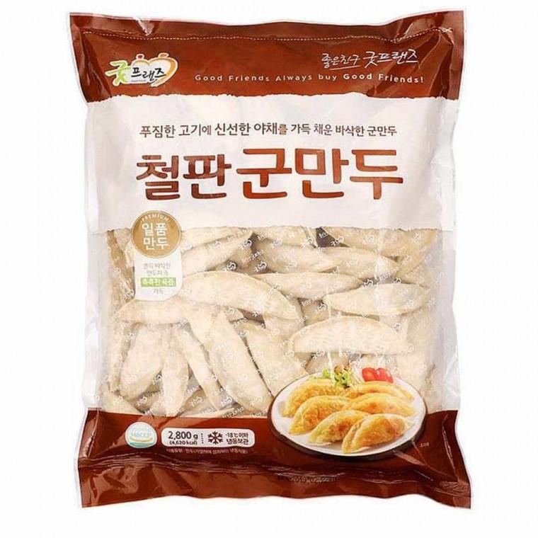 혀니추천 굿프랜즈 철판 군만두 2.8kg 냉동 군만두 고기만두
