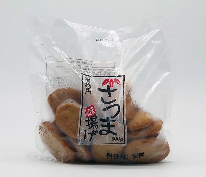 혀니추천 와카메 사쯔마아게 일본 어묵 25g x 20입 500g 냉동 냉동어묵