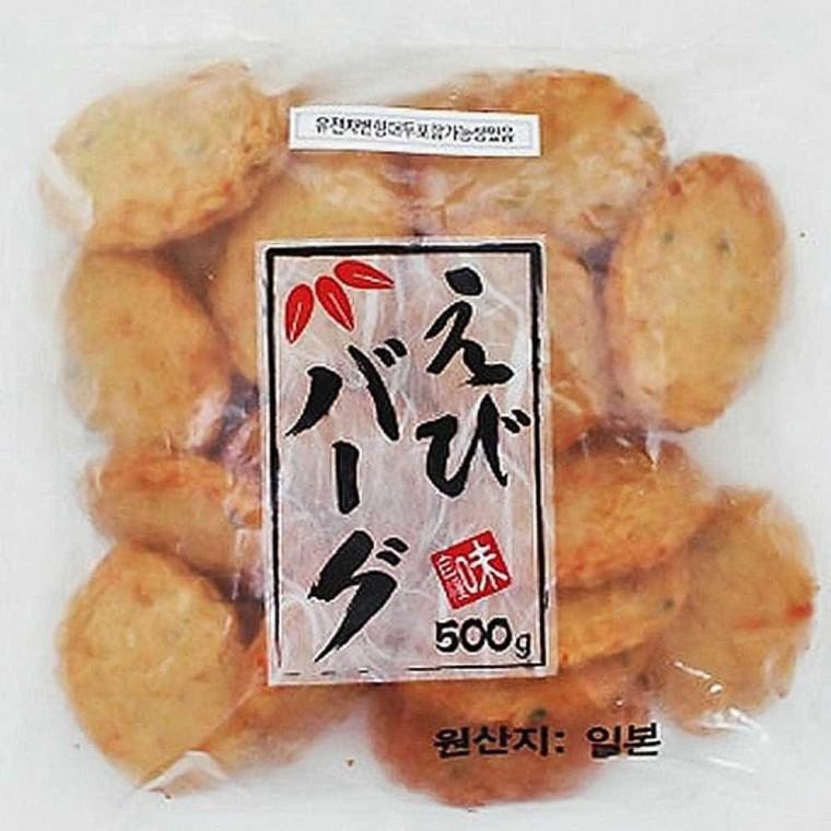 혀니추천 와카메 새우 어묵 에비버거 500g 냉동새우까스