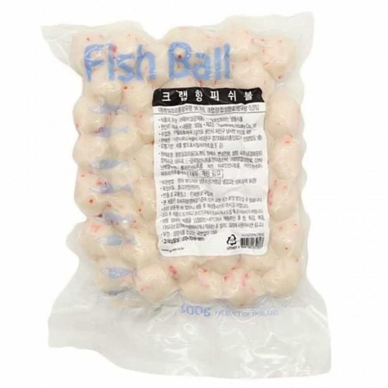 혀니추천 랜시 크랩향 피쉬볼 냉동 500g 피쉬볼어묵