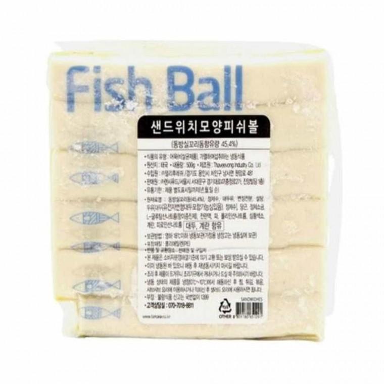혀니추천 랜시 샌드위치모양 피쉬볼 어묵 냉동 500g 마라탕어묵