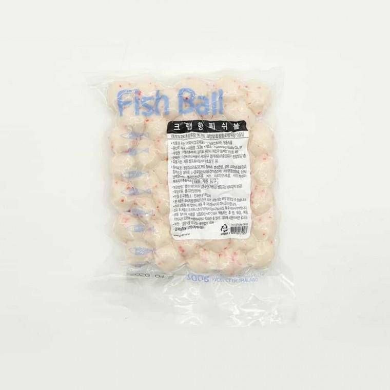 크랩향 피쉬볼 500g 크랩피쉬볼 크랩볼 마라탕재료 크랩향피쉬볼