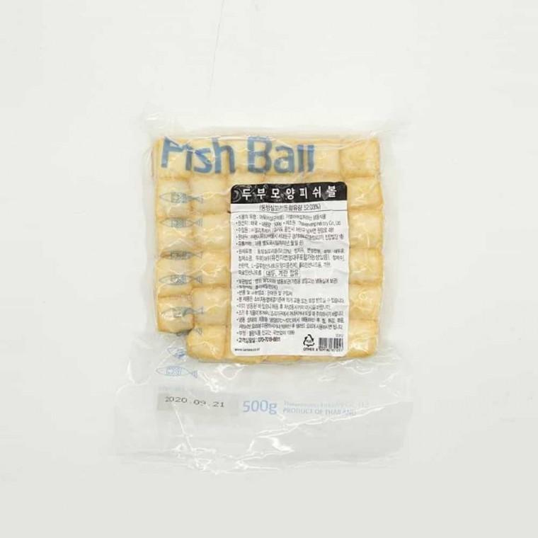 피쉬볼 두부모양 500g 피시볼 어묵꼬치 마라탕어묵 두부모양어묵