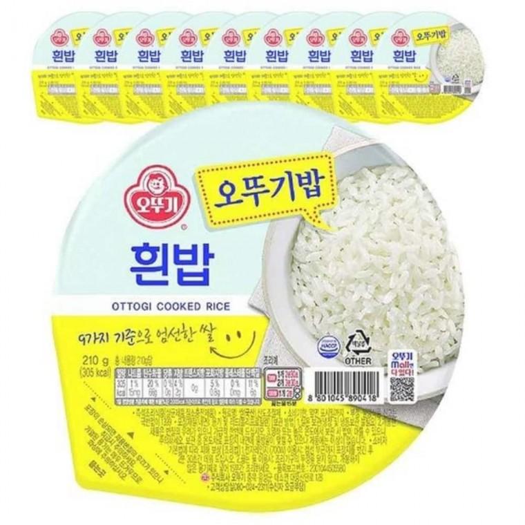 오뚜기 흰밥 210g 10입 전자레인지밥 자취생밥 간편밥 아침간편식 즉석밥