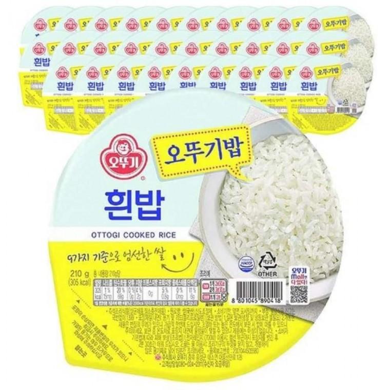오뚜기 흰밥 210g 30입 흰쌀밥 간편식사 간편음식 일회용밥 즉석밥