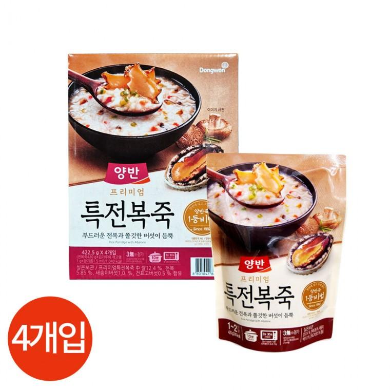 동원 양반 특 전복죽 422.5g x 4개