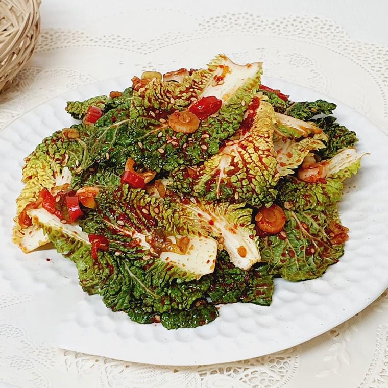 아삭한 제철 봄동 겉절이 김치 1kg(1 2인 가구 추천)