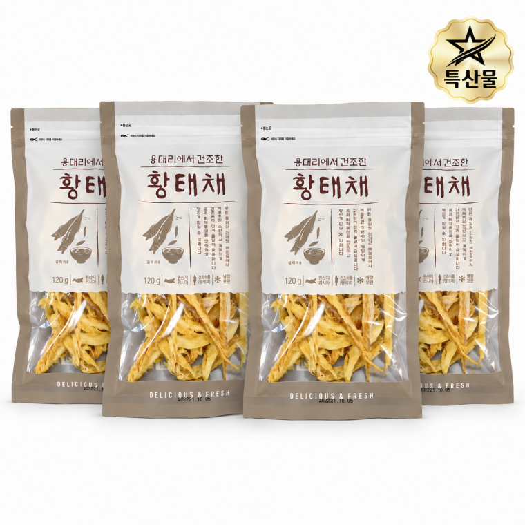 인제 용대리 황태채 120g 4팩 손질 황태 국거리