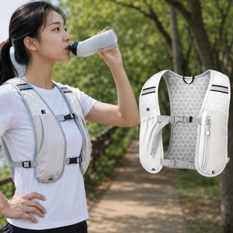 러닝가방 자전거백팩 등산가방소형 러닝 마라톤 베스트 조끼 메쉬 반사 스트랩 수납 포켓 런닝조끼