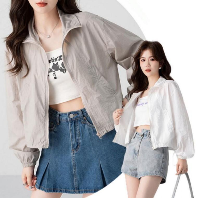 아우터 트레이닝 점퍼 바람막이 자켓 여성용 윈드브레이커 간절기 데일리 스트링 스포츠 봄 방풍 집업 가을