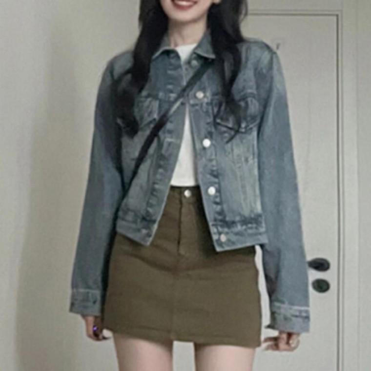 빈티지 데님 자켓 데일리 청자켓 남성 데님 아우터
