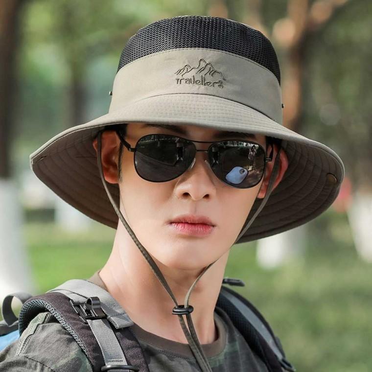 야외 스포츠 낚시 등산 활동 모자 남성 벙거지 썬캡 야외스포츠모자 낚시여름패션모자 남성용챙모자