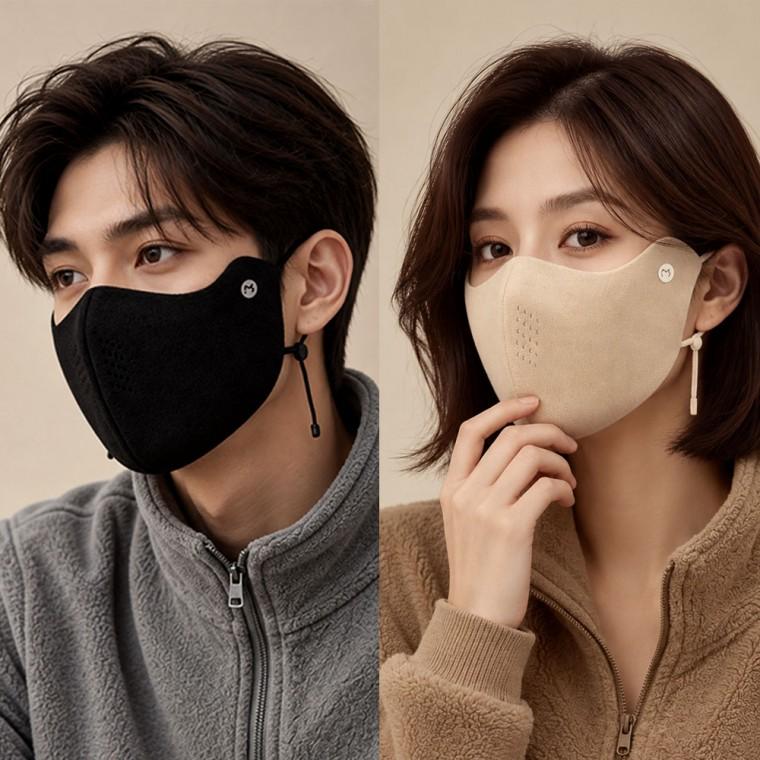 MeetSunny 소프트벨뱃마스크 겨울 방한 방풍 온열 자외선차단 남녀공용 패션 마스크