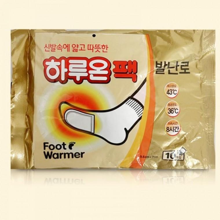 겨울용 발핫팩 1쌍 5세트 신발부착형 발난로