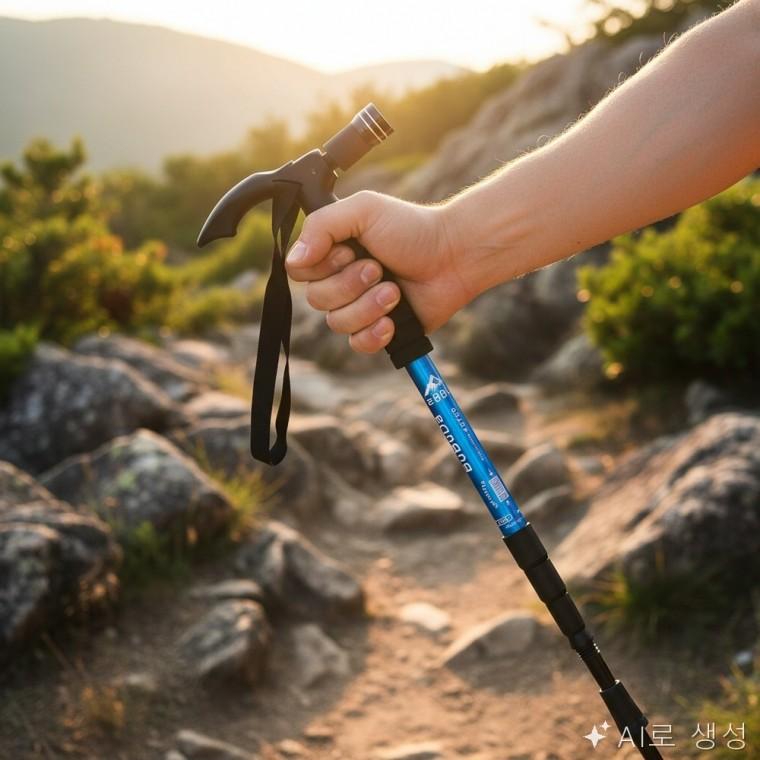 튼튼한 등산 트레킹 지팡이 폴 초경량스틱 등산스틱접이식
