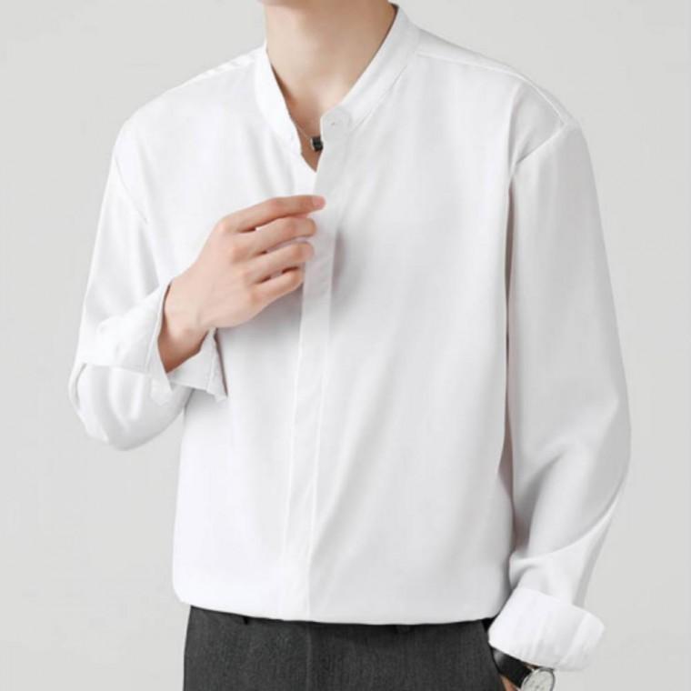 남성 차이나카라 링클프리 캐주얼 가을 겨울 셔츠