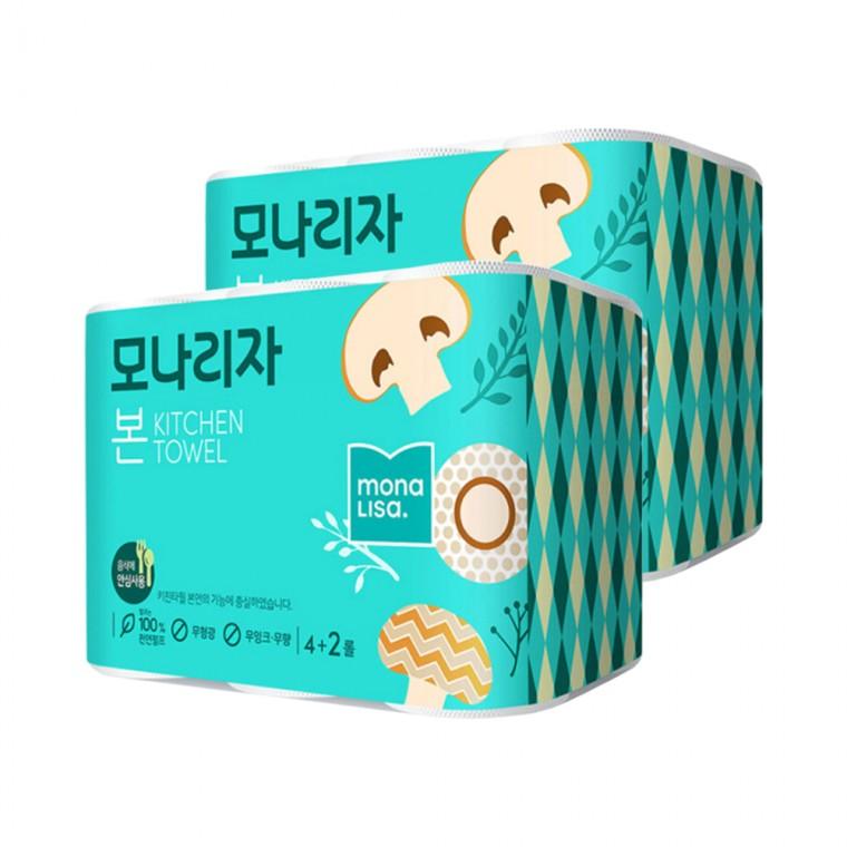 모나리자 본 키친타올 116매 (4+2)롤x2팩