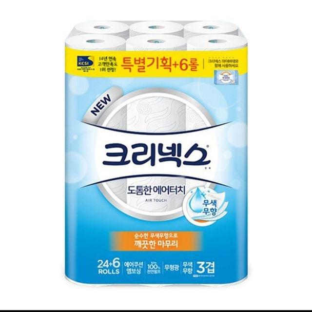 휴지 에어 터치 3겹 30롤 화장지