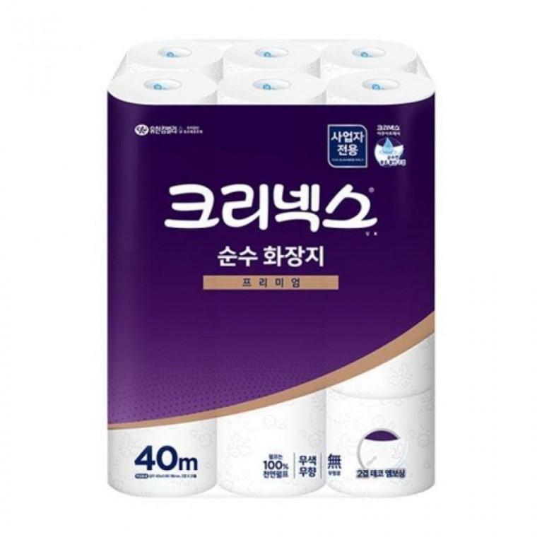 크리넥스 순수두루마리화장지 2겹 40m 72롤 4517462