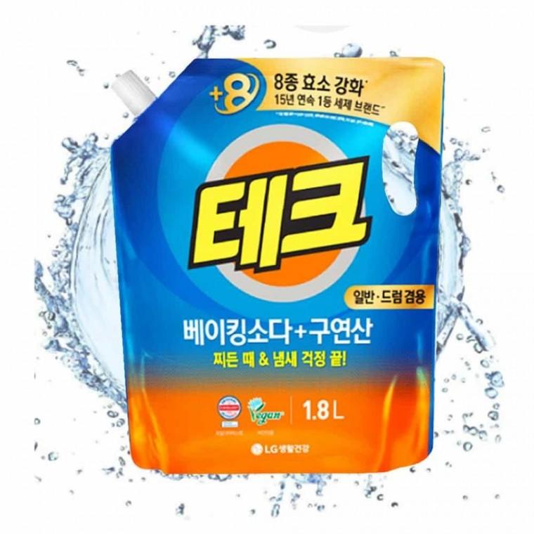 액체세제 리필 1.8L 일반드럼겸용 구연산세제 빨래세제 드럼세탁기세제