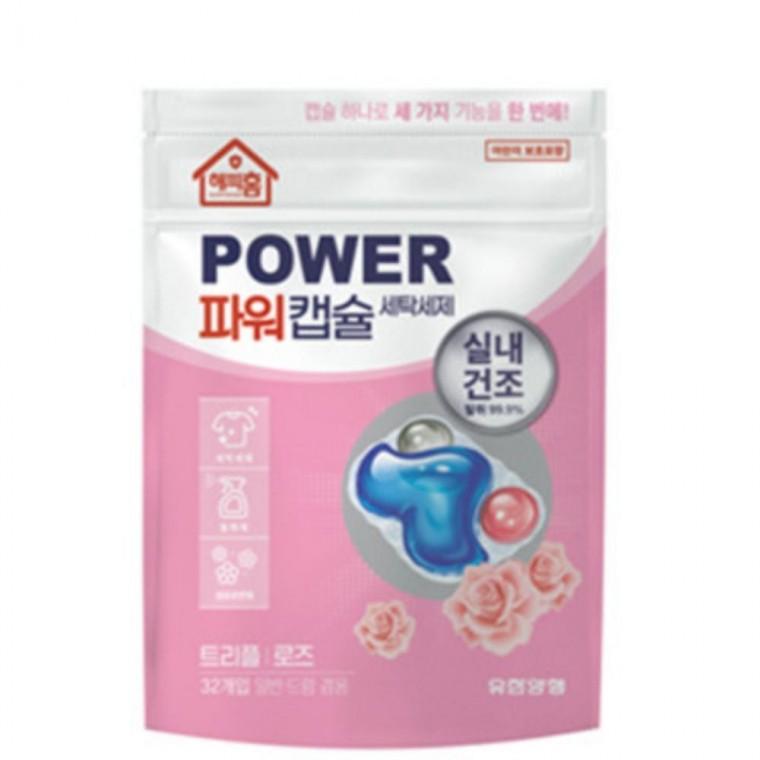 해피홈 파워캡슐 트리플 세제 32입 세탁세제
