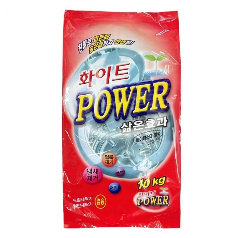 하이트파워 가루세제 10kg 1개 대용량 분말세제 화이트파워 대용량세제