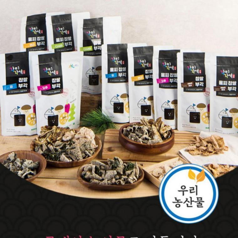 선물추천 국내산 농산물 각미각색 찹쌀 전통 부각 세트 부모님 명절 간식 혼술 안주