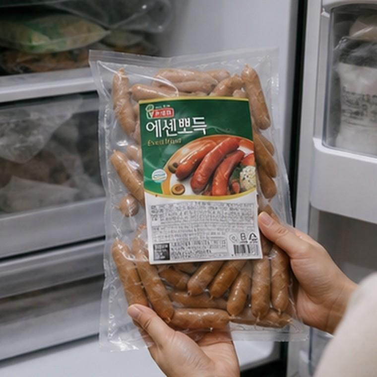 탱글한 뽀득식감 에센뽀득 소시지 1kg 냉동 구이용 바비큐용 술안주