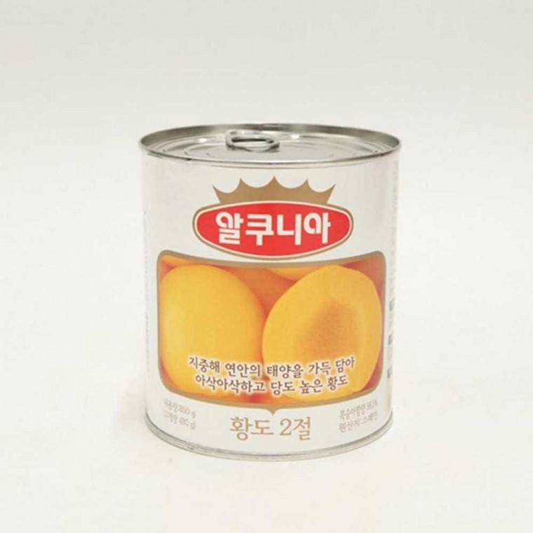 혀니추천 알쿠니아 황도 통조림 850g 혼술안주