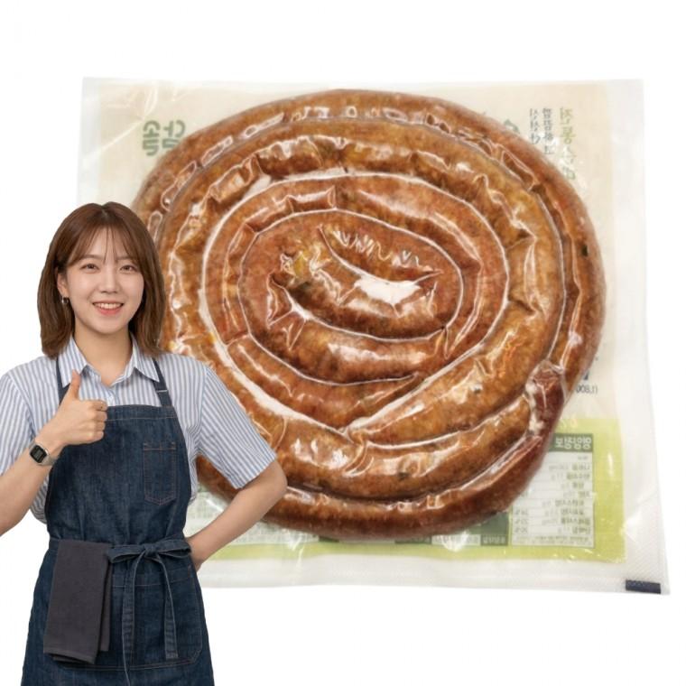 속 꽉찬 달솔너른골 야채순대 1kg 국산 돈소창 사용 고기 모둠 야식 안주 간식