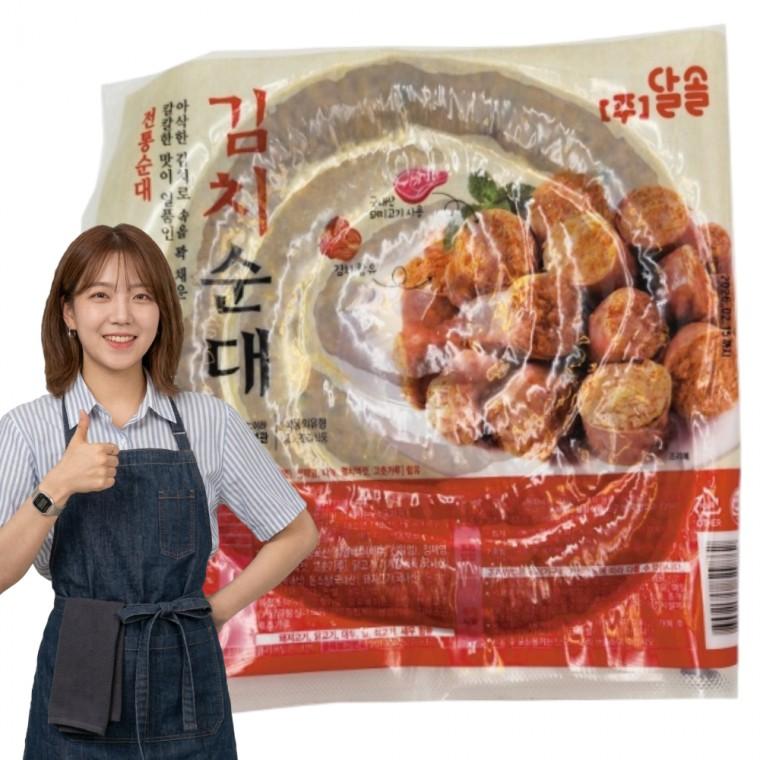 달솔 칼칼아삭 너른골 김치순대 1kg 국산 돼지고기 사용 모듬 야식 안주 간식