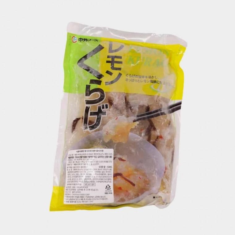 덕인 냉동 레몬쿠라게 500g 이자카야안주 일식재료 일본식품 해파리냉채