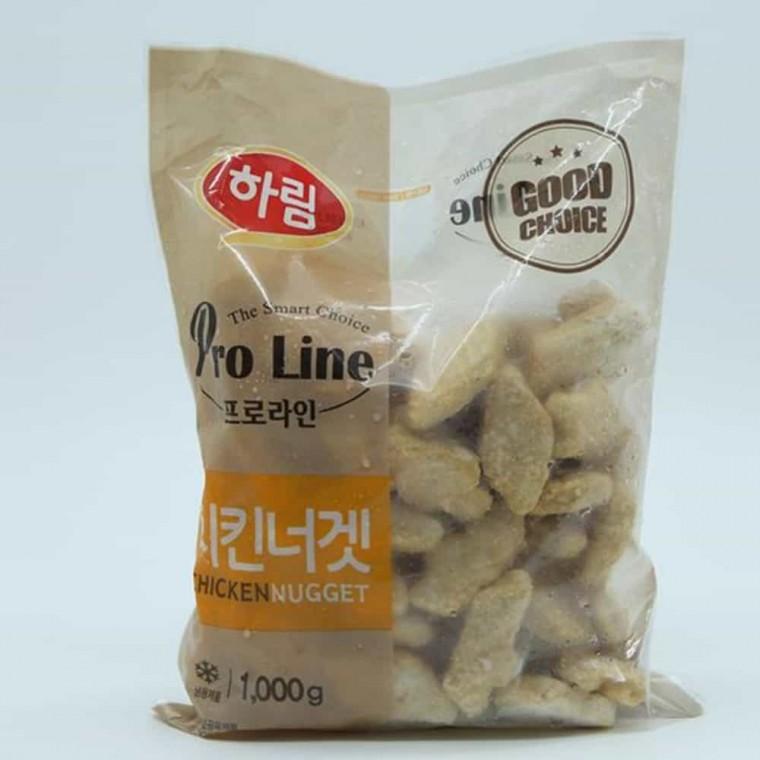 하림 프로라인 치킨너겟 1kg 호프집안주 포차메뉴 냉동식품 냉동튀김