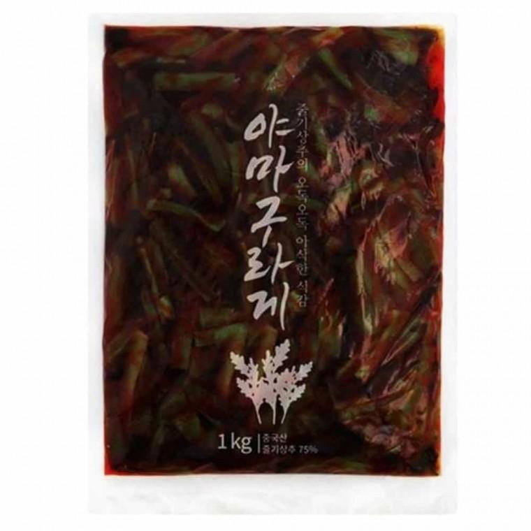 야마구라게 1kg 줄기상추장아찌 일식술안주 아삭한장아찌 일식반찬