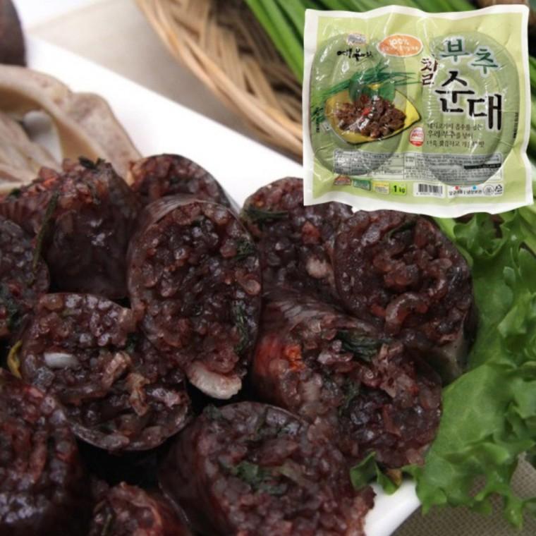 해드림 당일도축 국산 돈육 부추찰순대 1kg (500g x 2봉) 국내산 돼지고기 야식 술안주