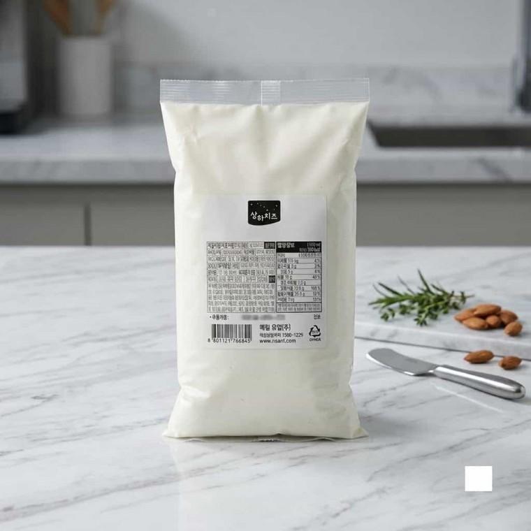 리코타치즈 파우치 1kg 냉장 위스키안주 피자치즈