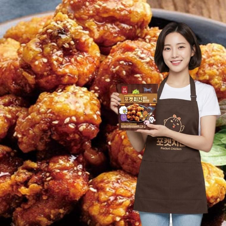 한맥 포켓 데리야끼 치킨 캠핑 술안주 (냉동) 180g x 10개