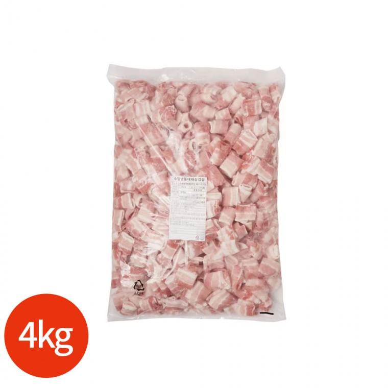 냉동 대패 삼겹살 4kg