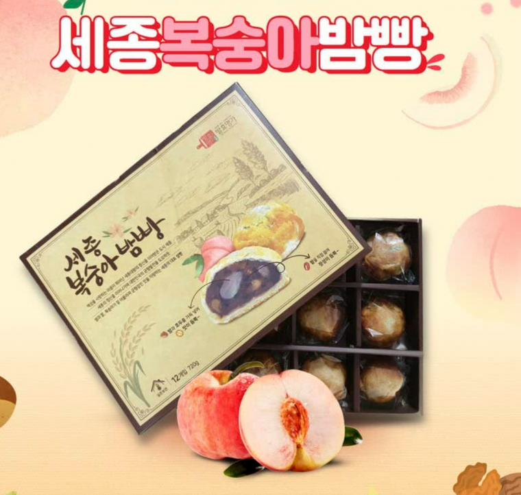 세종 복숭아밤빵 4개입