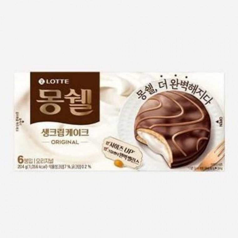 몽쉘 오리지널 6입 204g 사무실간식 초코파이류 야외간식