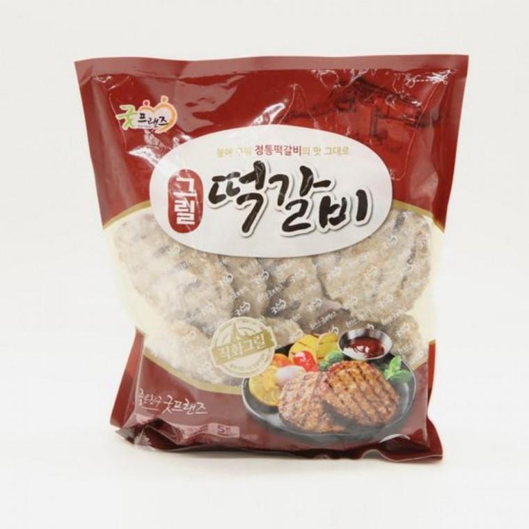 프랜즈 그릴떡갈비 냉동 1kg 반찬떡갈비 냉동식자재 산적구이 간단한술안주
