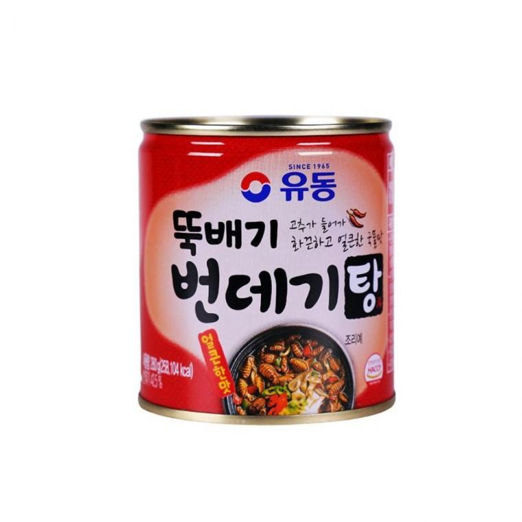 유동 뚝배기 번데기탕 얼큰한맛 캠핑안주 뚝배기번데기탕 소주안주 번데기캔