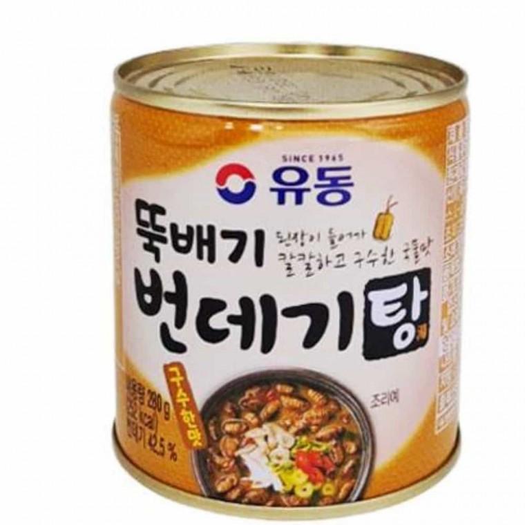 자연산 번데기탕 구수한 맛 통조림 캔 280g 업소용안주 포장마차 혼술안주
