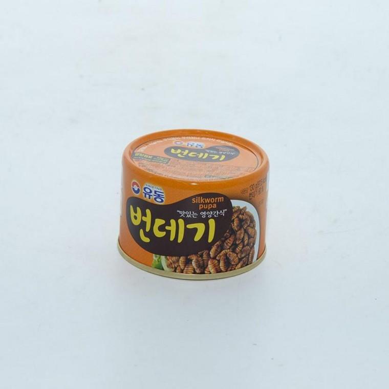 유동 번데기 통조림 130g 번데기캔 캠핑통조림 편의점술안주 캠핑비상식량