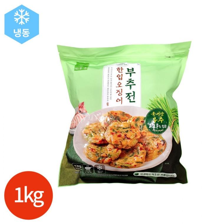 사옹원 한입 오징어 부추전 1kg