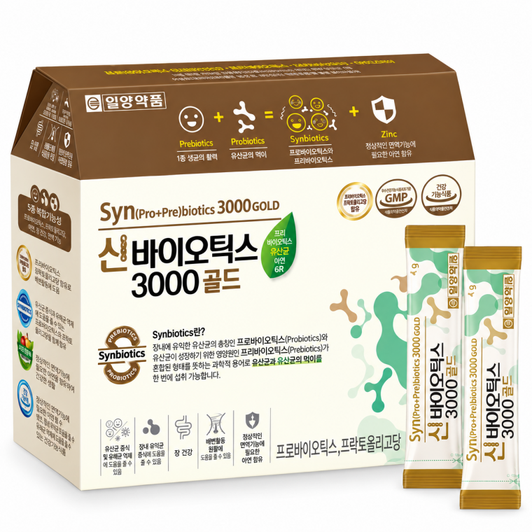 일양약품 신바이오틱스 3000골드 4g x 90포