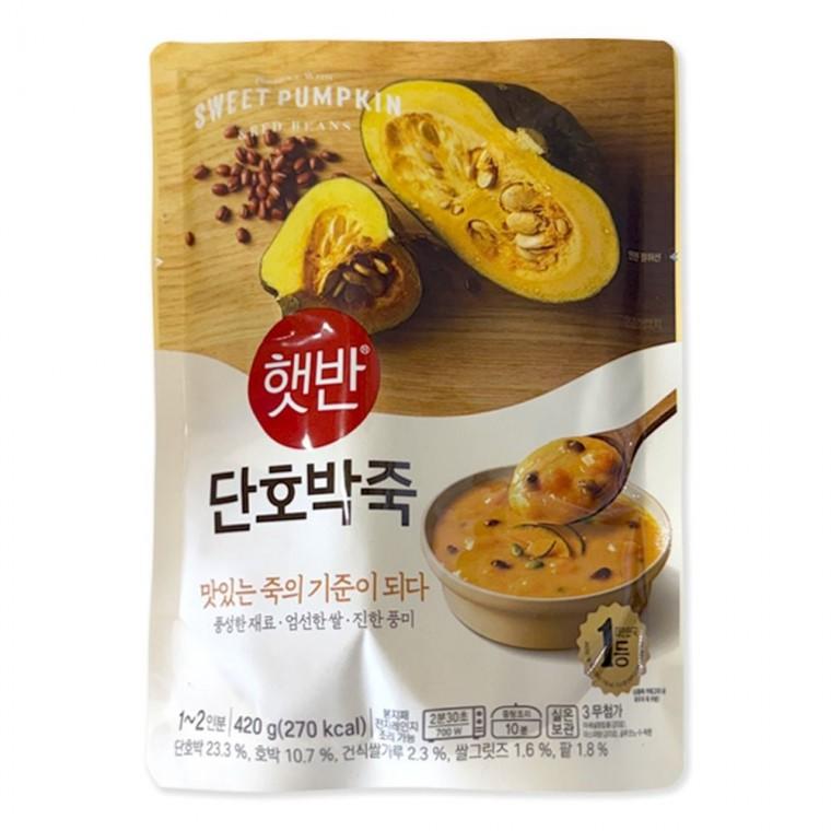 CJ 햇반 단호박죽 420g X 5개 단호박420g 비비고죽420g