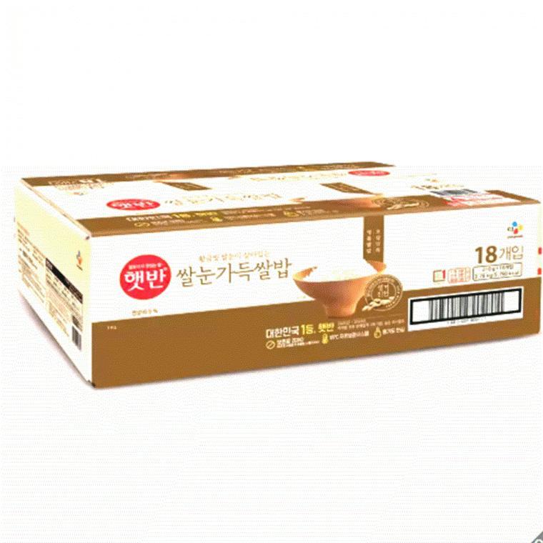 햇반 쌀눈가득 쌀밥 210g x 18